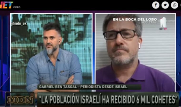 Gabriel Ben-Tasgal en “Mejor de Noche” – “Todo civil palestino muerto debe provocarnos dolor” (18/5/2021)