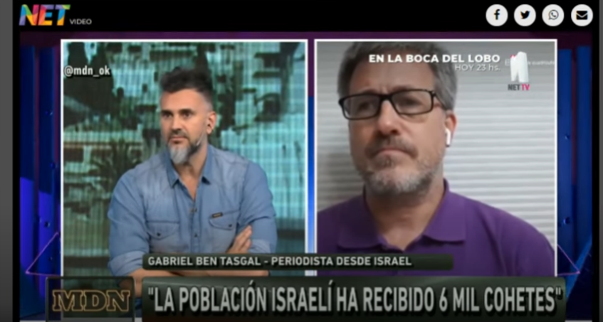 Gabriel Ben-Tasgal en “Mejor de Noche” – “Todo civil palestino muerto debe provocarnos dolor” (18/5/2021)