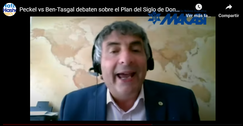 Peckel vs Ben-Tasgal debaten sobre el Plan del Siglo de Donald Trump (soberanía israelí en parte de Judea y Samaria)