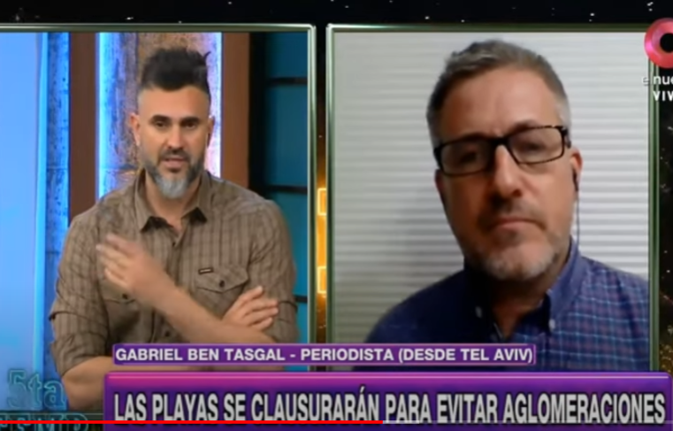 Gabriel Ben-Tasgal en Mejor de Noche (Argentina) sobre la segunda ola de Covid en Israel (18/7/2020)