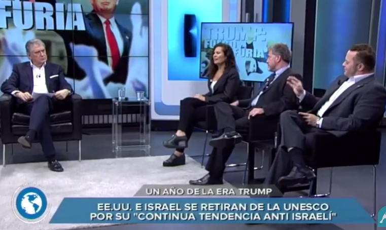 Gabriel Ben-Tasgal en panel en TV (España): Un año del gobierno de Donald Trump (02/02/2018)