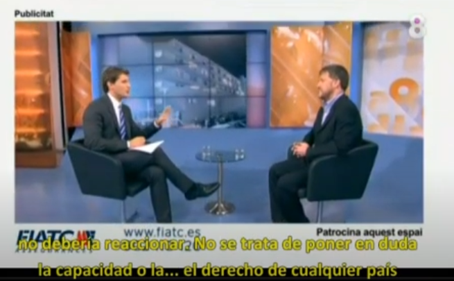 Entrevista subtitulada a Gabriel Ben-Tasgal en 8TV de Catalunya (28/7/2014)