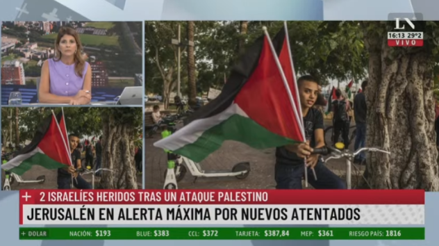 La Nación+ (Argentina) sobre la ola de violencia terrorista en Israel (30/1/23)